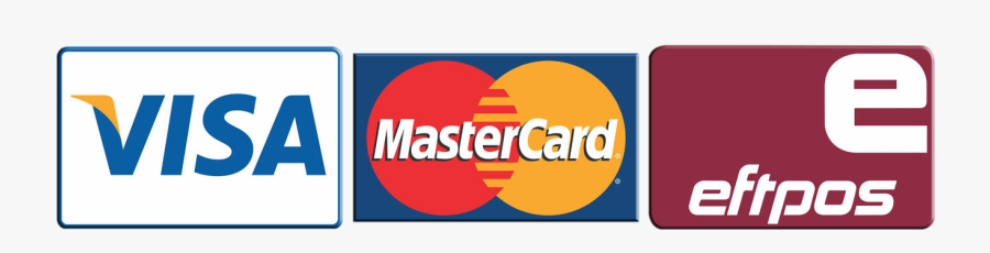 We Accept - Visa Mastercard Eftpos Logos, Transparent Clipart