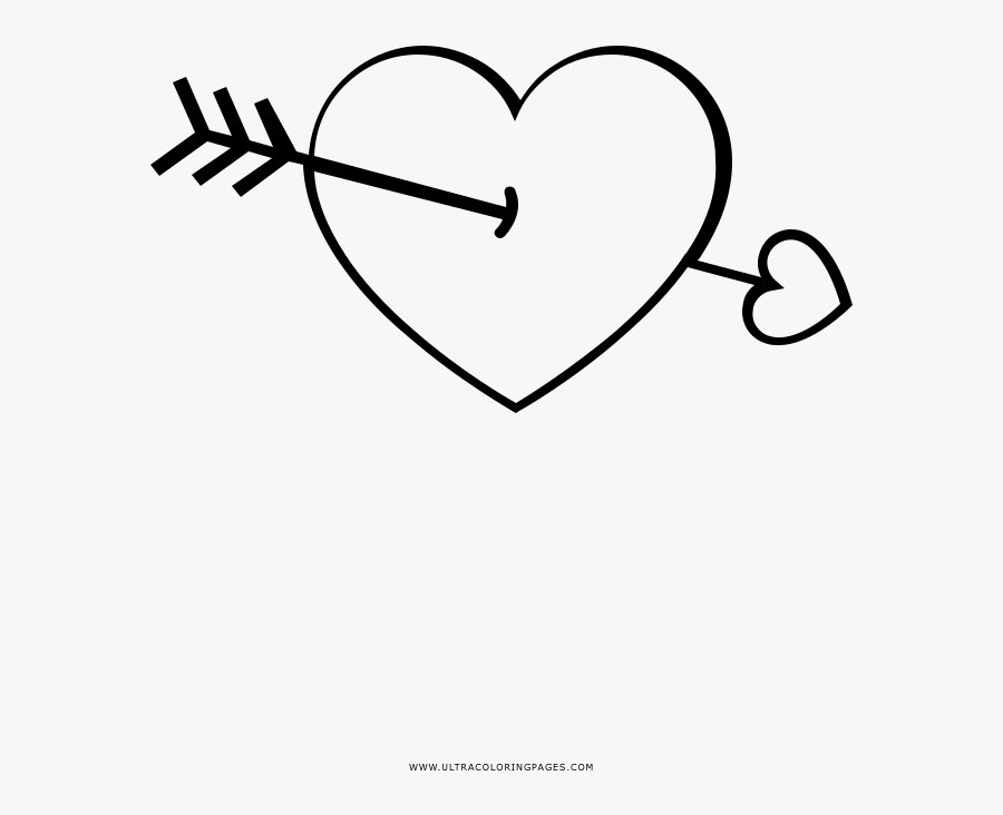 Clip Art Struck Desenho Para Colorir - Heart, Transparent Clipart