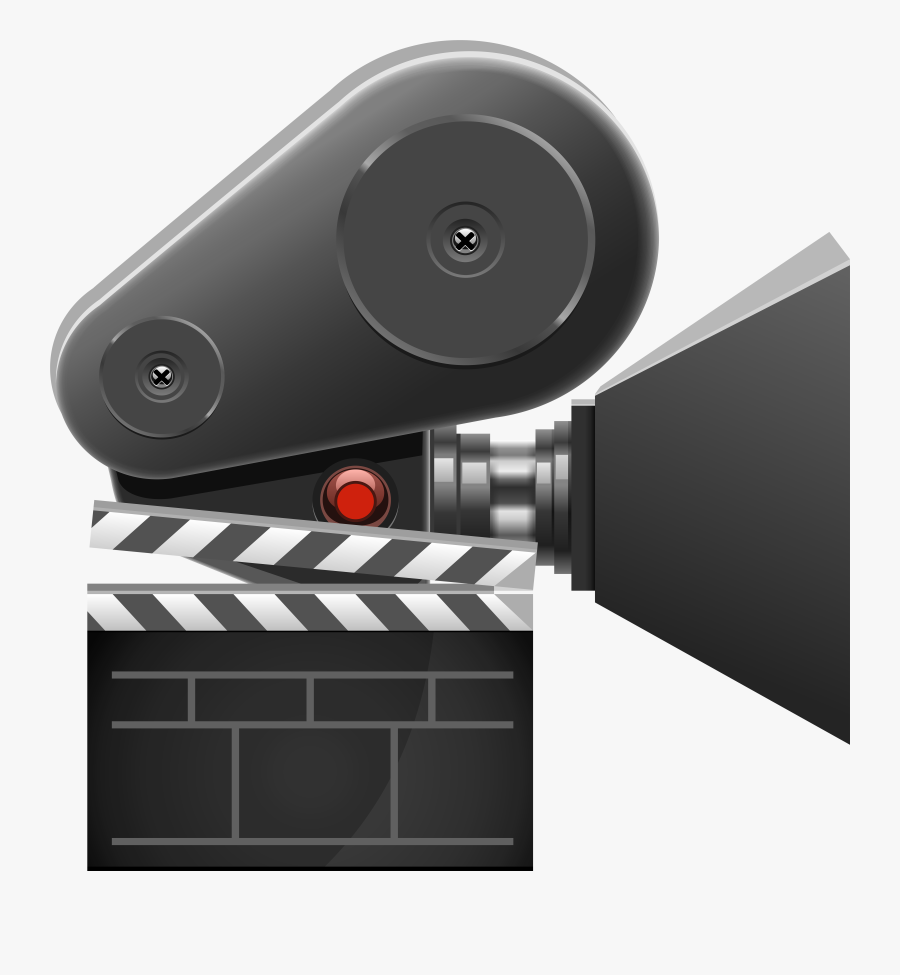 Cinema Camera And Clapboard Png Clip Art, Transparent Clipart