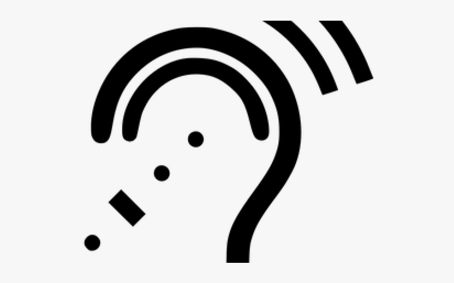 Hearing Silhouette, Transparent Clipart