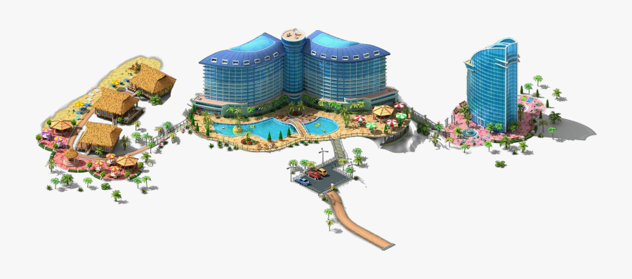 Hotel Resort Clip Art, Transparent Clipart