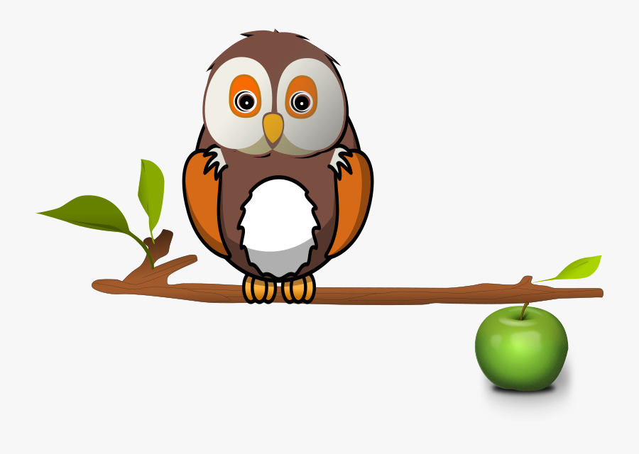 Owl On Branch By Karthikeyan Owl On Branch Clipart - Owl Sitting On A Tree Clipart, Transparent Clipart