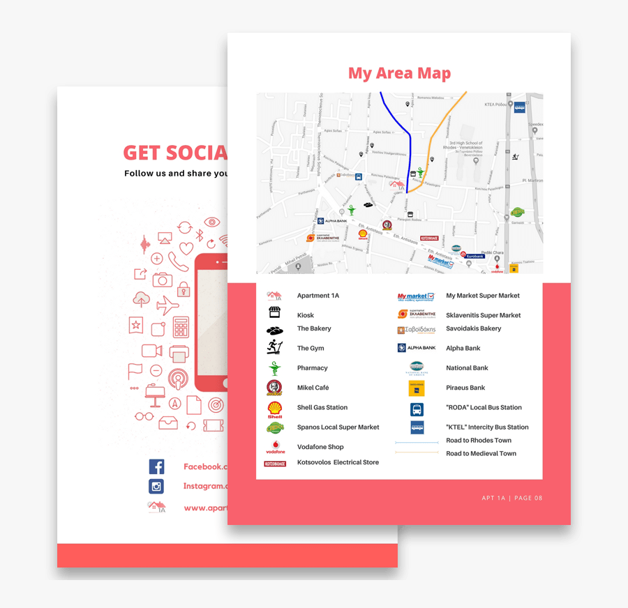 Airbnb Home Guide Template, Transparent Clipart