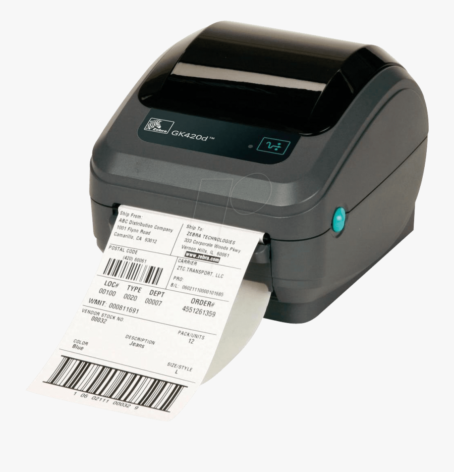 Zebra Gk420d Printer, Transparent Clipart