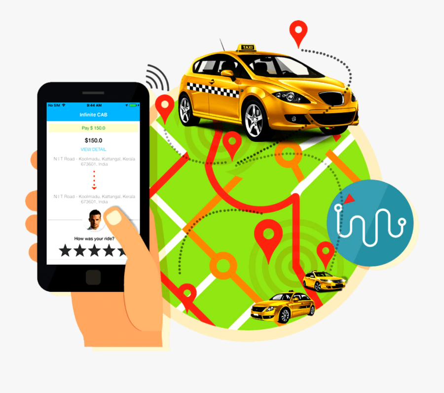 Taxicab, Transparent Clipart