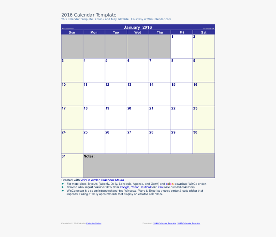 Monthly Calendar Template , Png Download - Template , Free Transparent ...