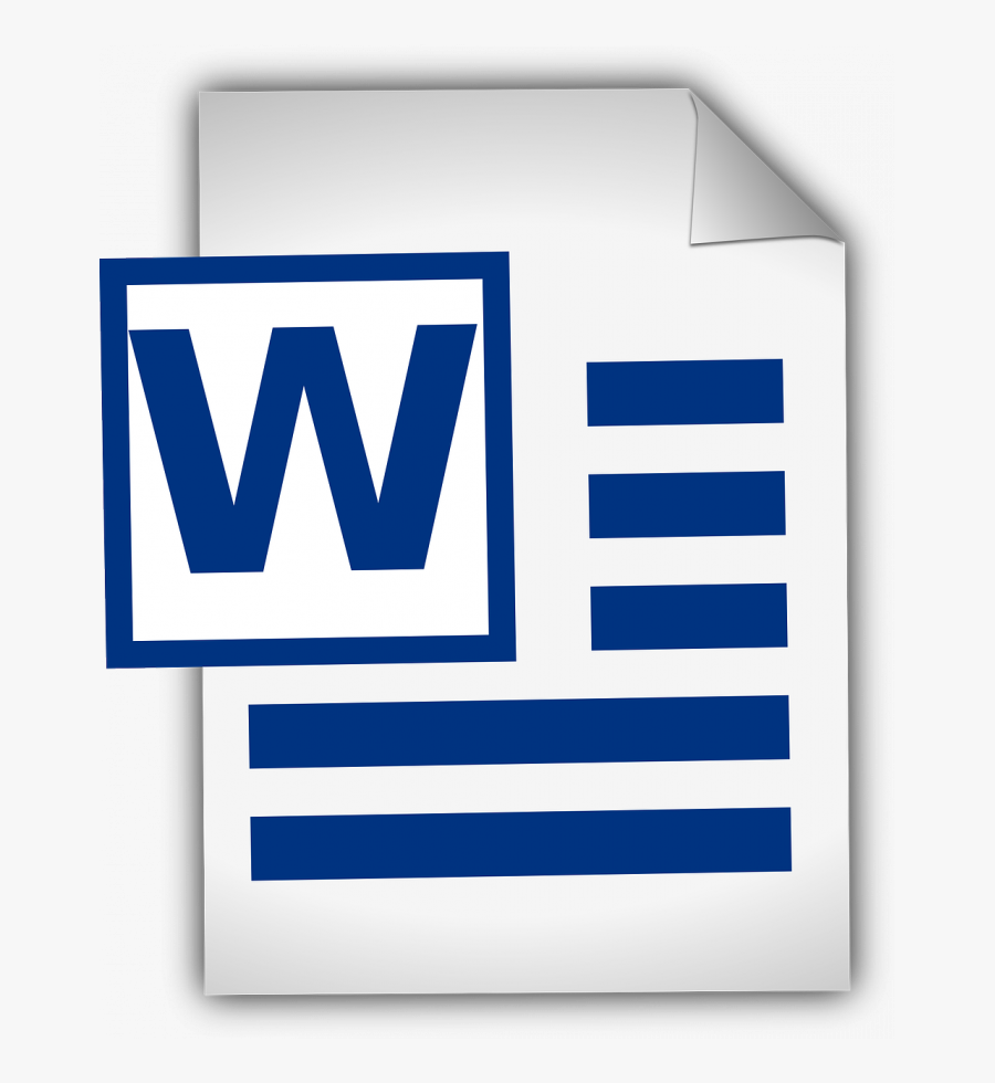 Ms Word Document Icon, Transparent Clipart