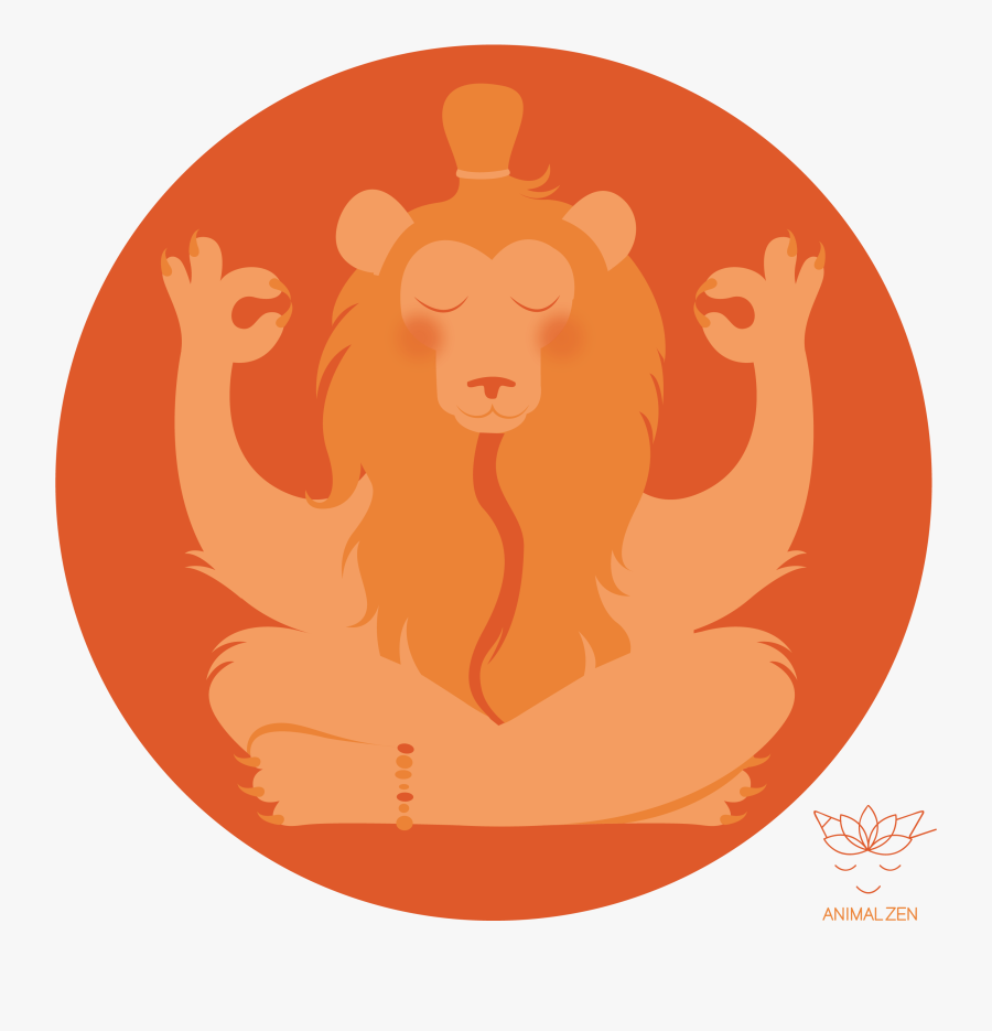 Clip Art Animal Zen Http Society - Lion Zen, Transparent Clipart