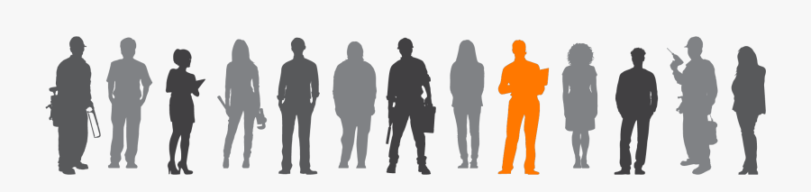 Hire Freelancers And Workers Global Marketplace Ay - People Working Labor Silhouettes Png, Transparent Clipart