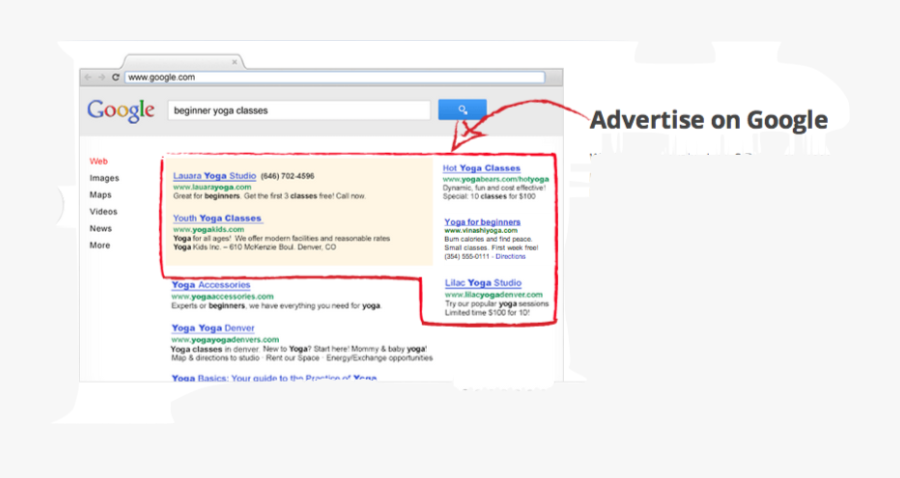 Google Ads - Yoga Studio Best Google Ads, Transparent Clipart
