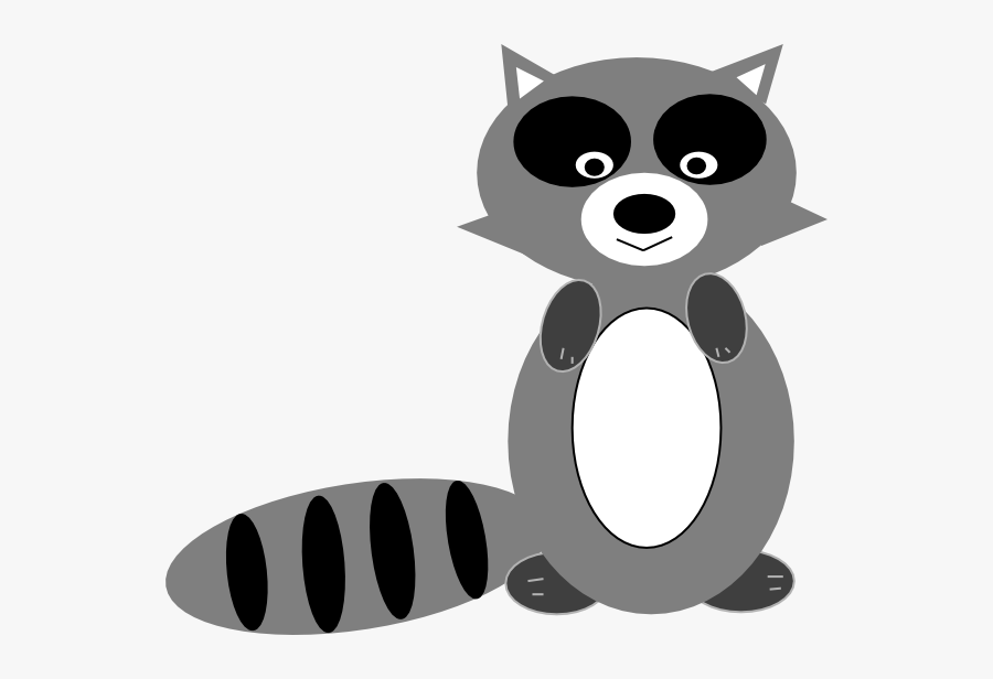 Cartoon Raccoon Clipart 2 By Steven - Raccoon Clipart, Transparent Clipart