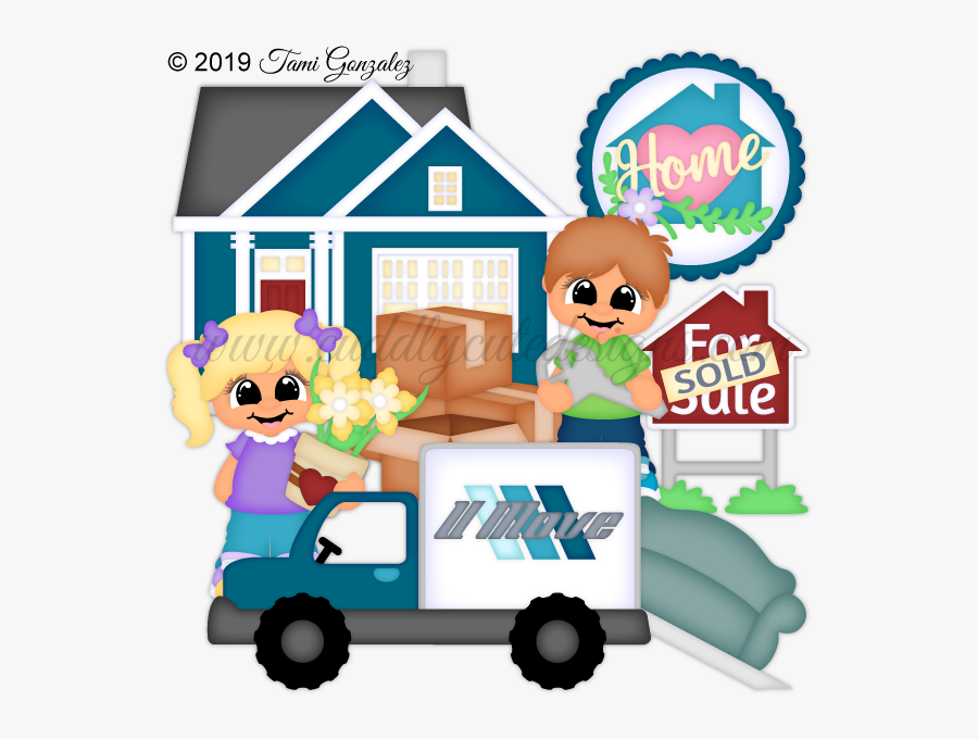 Cartoon Two Story House, Transparent Clipart