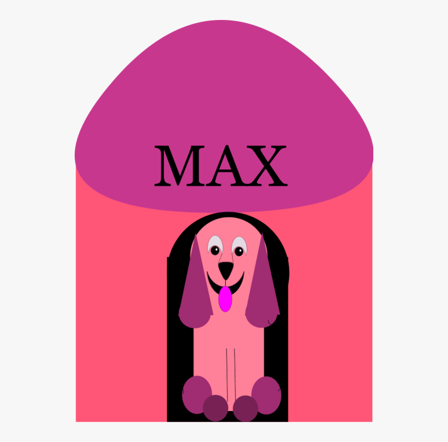 Puppy Inside Doghouse - Clip Art, Transparent Clipart