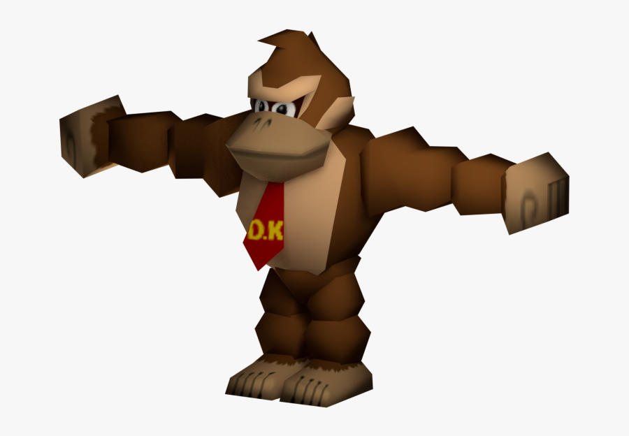 Download Zip Archive - Donkey Kong N64 Model, Transparent Clipart