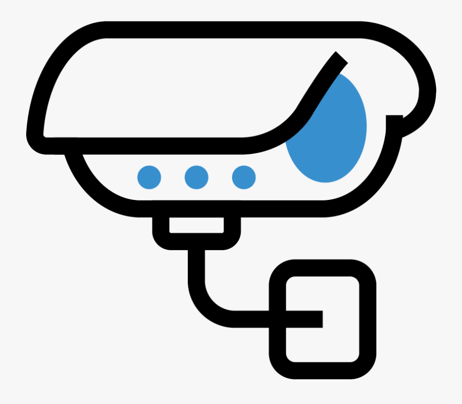 Security Camera Dk Blue - Home Surveillance Logo, Transparent Clipart