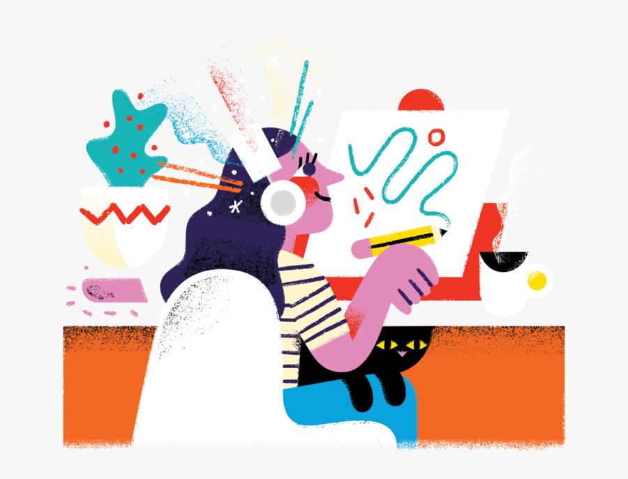 Plan Clipart Graphic Designing - Podcast Illustration, Transparent Clipart