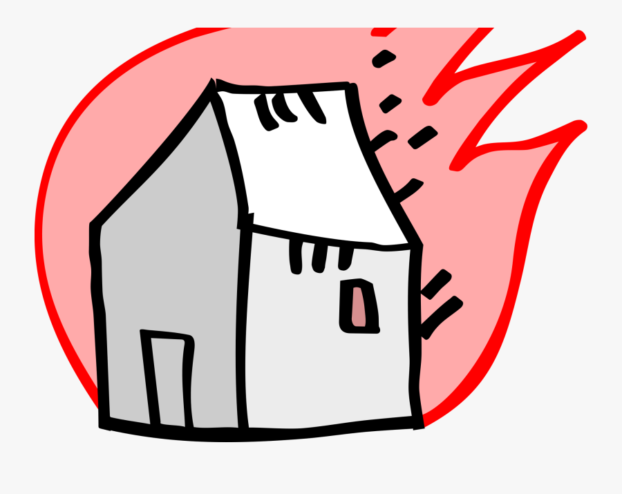 Homework Clipart Consequence - Burning House Png, Transparent Clipart