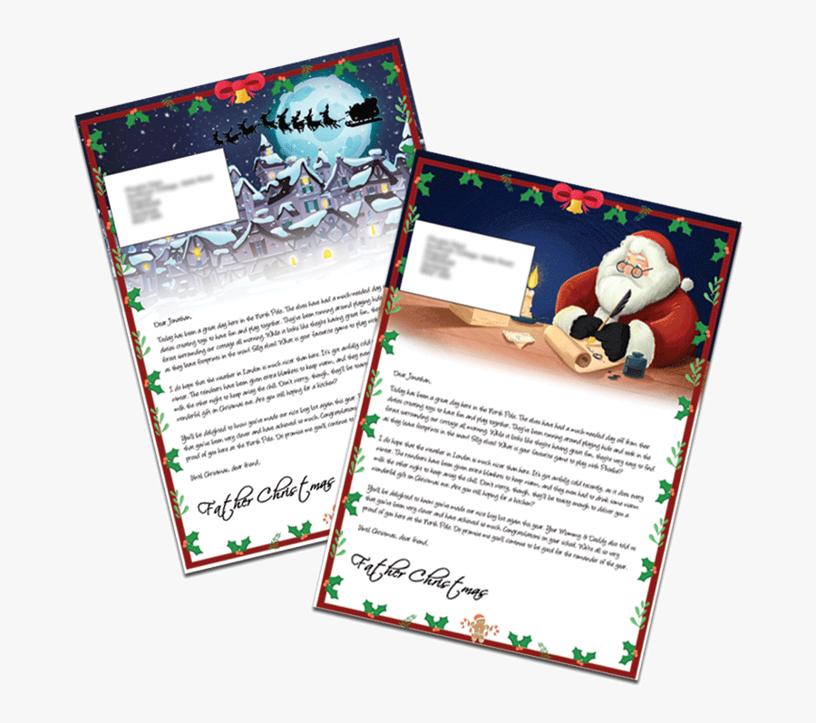 Personalised Santa Letter From Santa Claus"
 Title="personalised - Brochure, Transparent Clipart