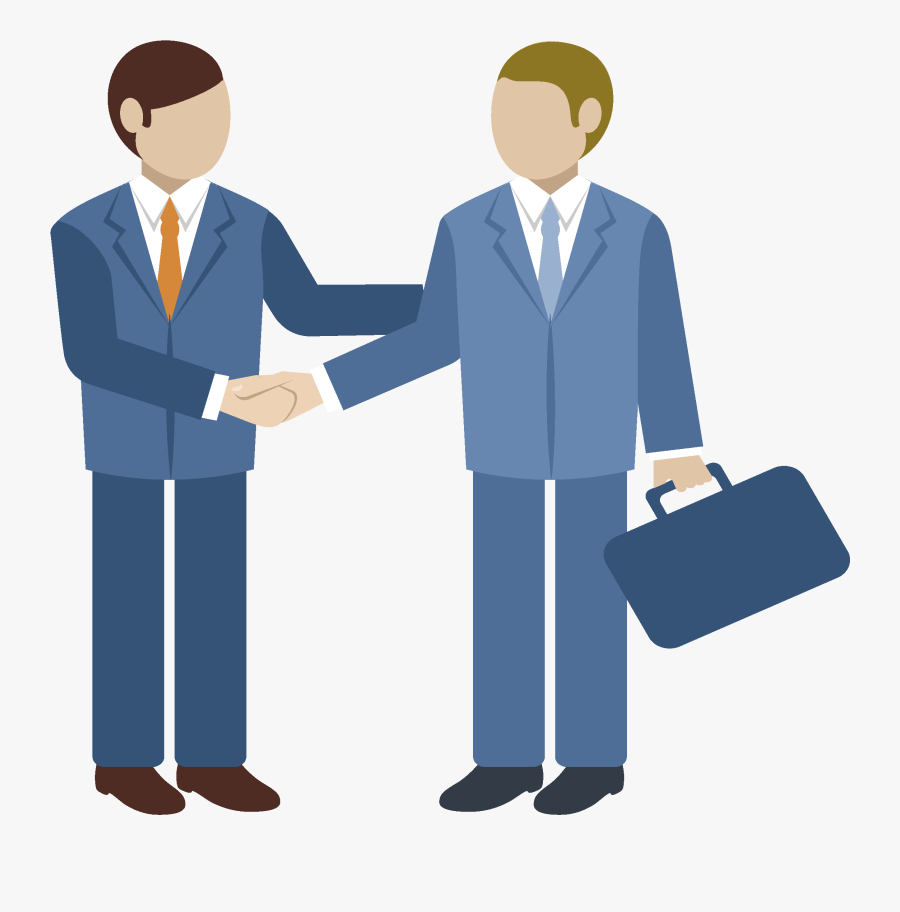 Transparent Cliente Png - Businessman Shaking Hands Png, Transparent Clipart