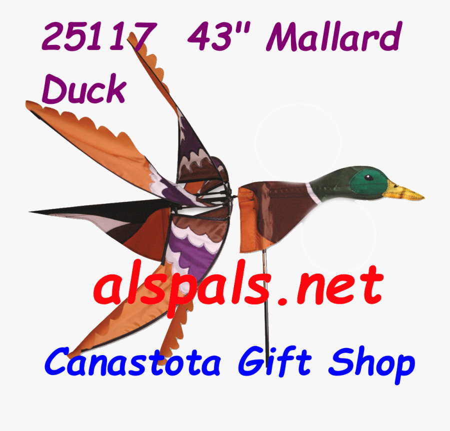 25117 Mallard Duck Bird Spinners - Mallard Duck, Transparent Clipart