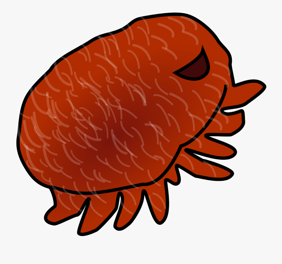 Parasite Louse Red Free Picture - Varroa Mite Clip Art, Transparent Clipart