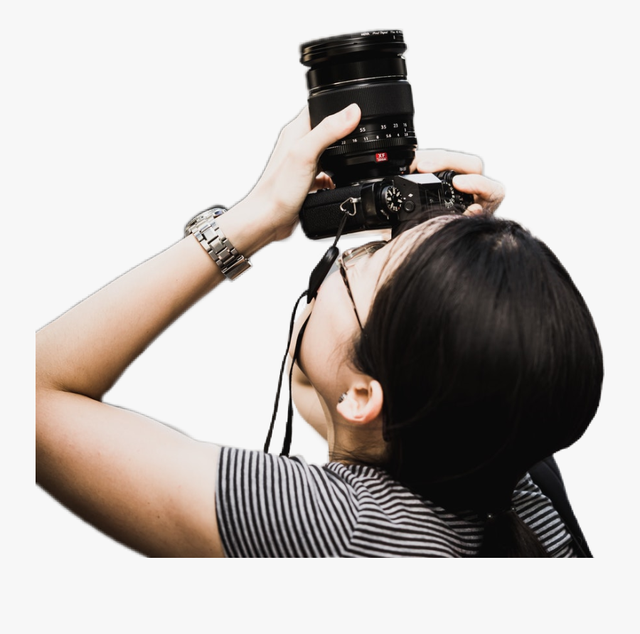#woman #girl #asian #asian Girl #camera #photography - Picsart Girl Camera Png Hd, Transparent Clipart