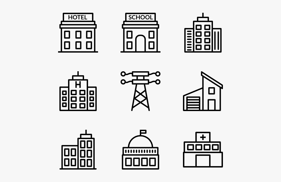 Essential Set - Manufacturing Icons, Transparent Clipart