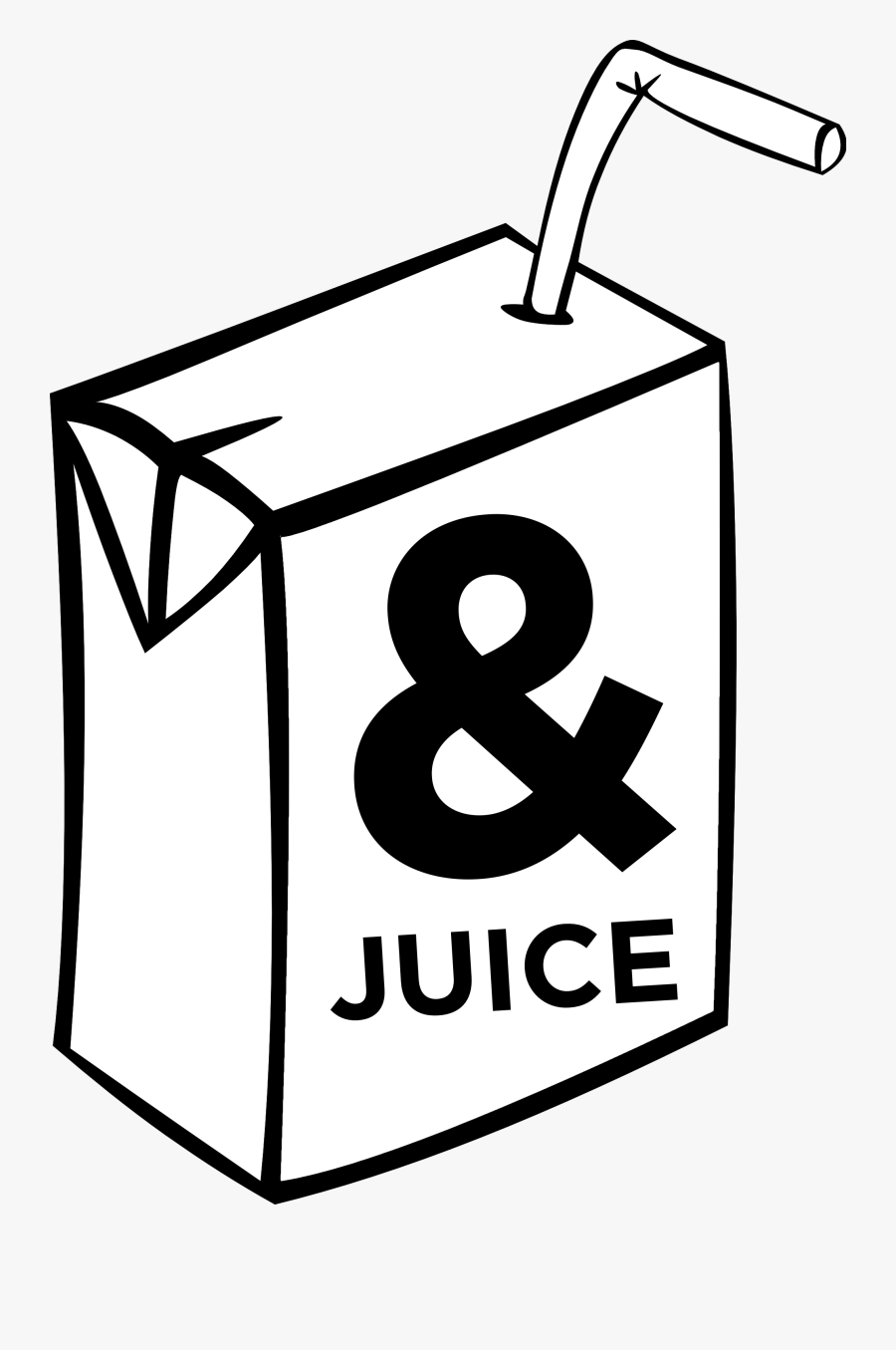 Juice Black And White, Transparent Clipart