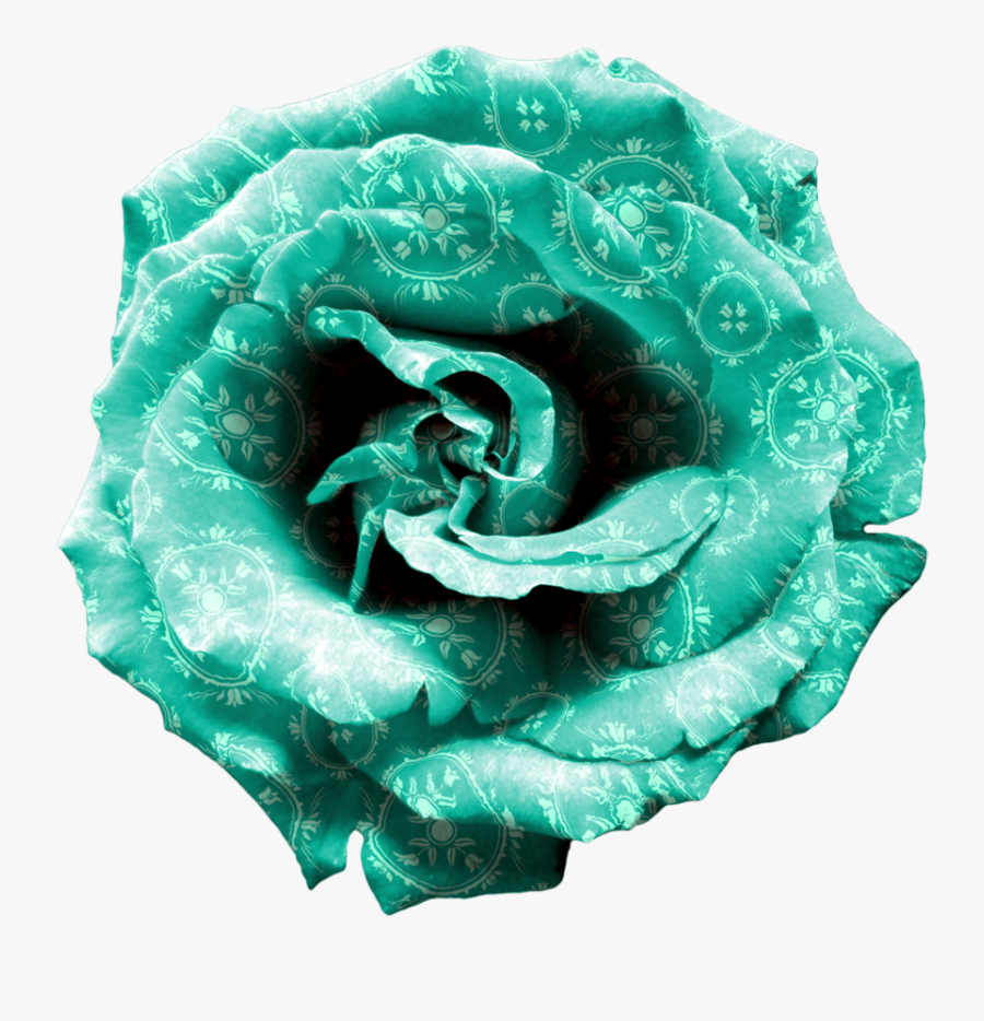 Turquoise Flower Png, Transparent Clipart