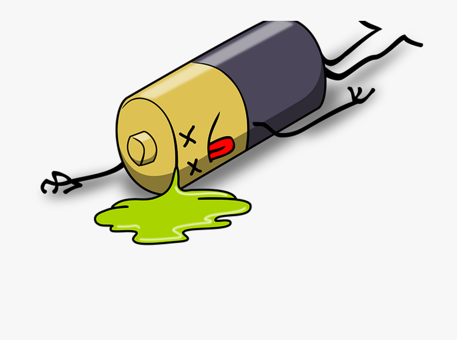 Dead Batteries, Transparent Clipart