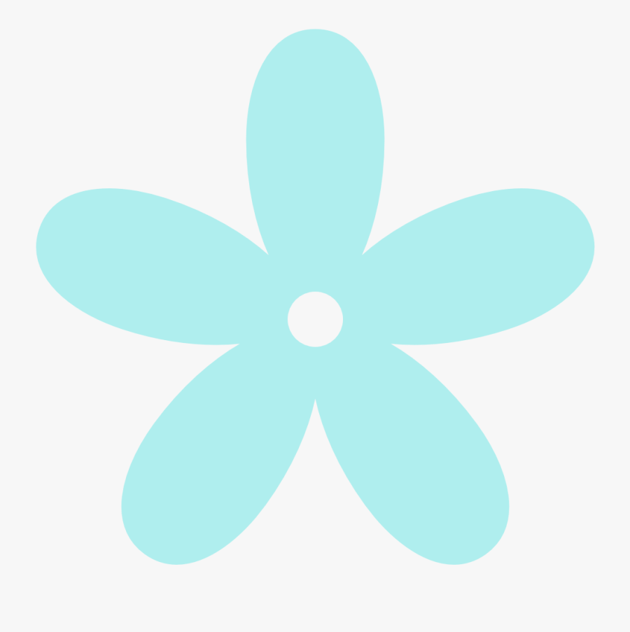 Turquoise Clip Art Flowers - Clipart Mint Colored Flowers, Transparent Clipart