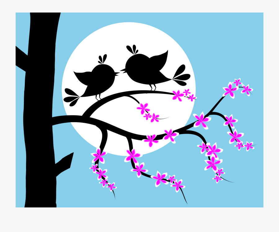 Birds And Flowers Clip Arts - Bird, Transparent Clipart