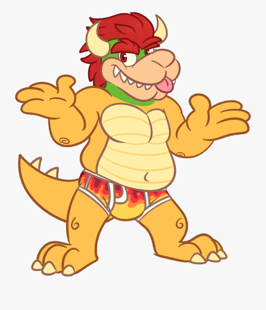 Bowser In Underwear, Transparent Clipart