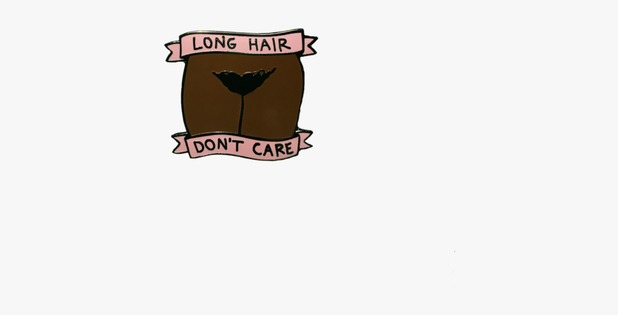 Long Hair Don"t Care Pin - Illustration, Transparent Clipart