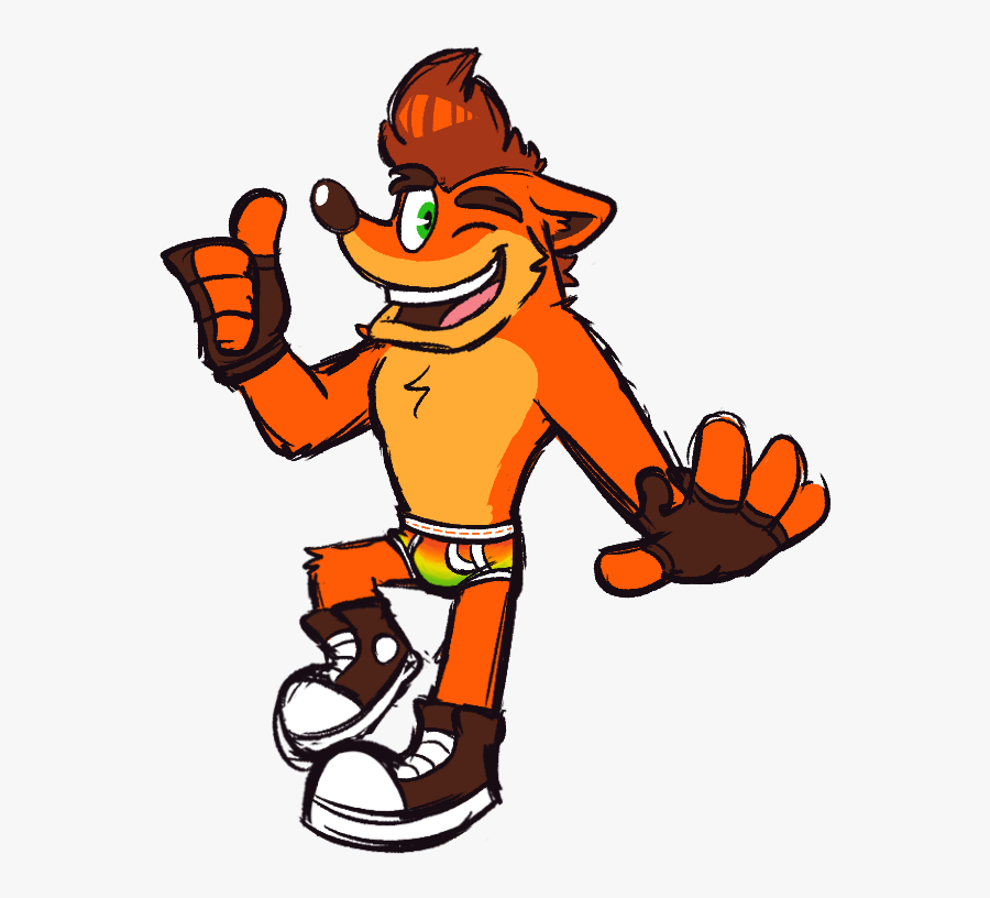 Crash Bandicoot In Underwear, Transparent Clipart