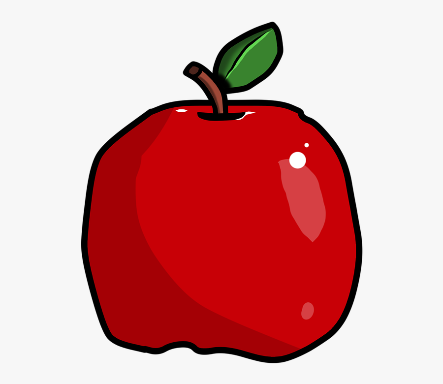 Apple, Fruit, Drawing, Ripe, Red, Healthy, Vitamins - Mcintosh, Transparent Clipart