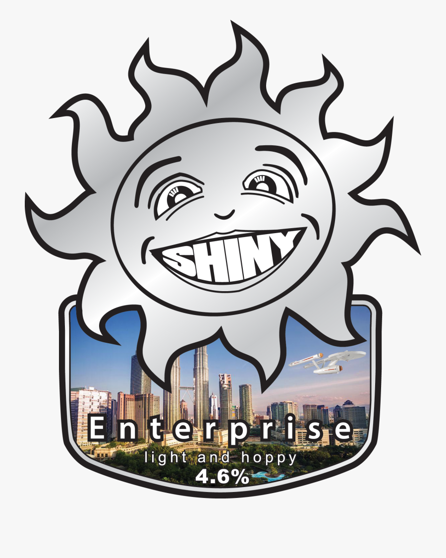 Shiny Brewery Logo, Transparent Clipart