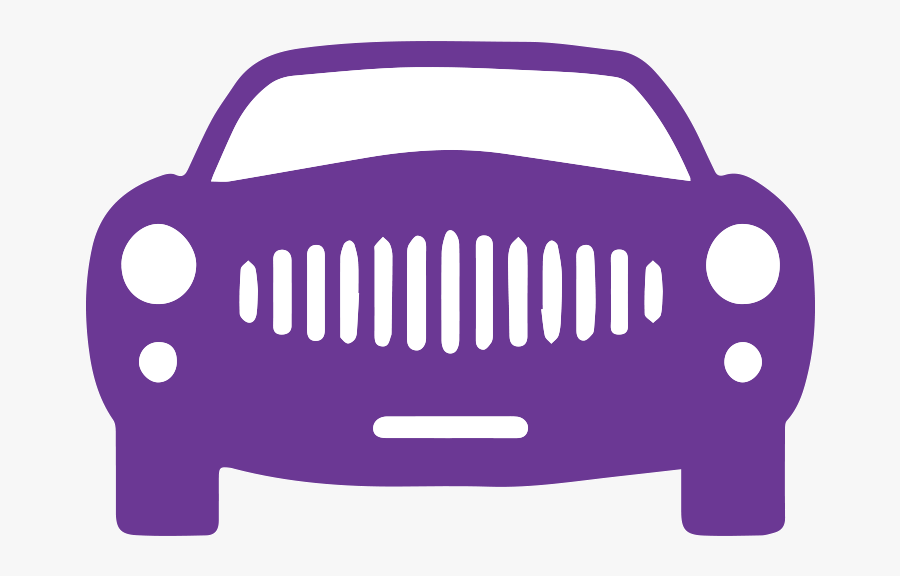 Car Icon - Car Silhouette Front View, Transparent Clipart