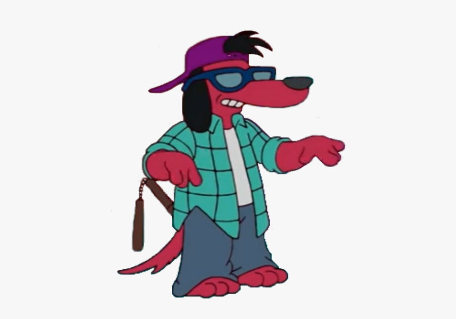 Simpsons Dog Itchy Scratchy, Transparent Clipart
