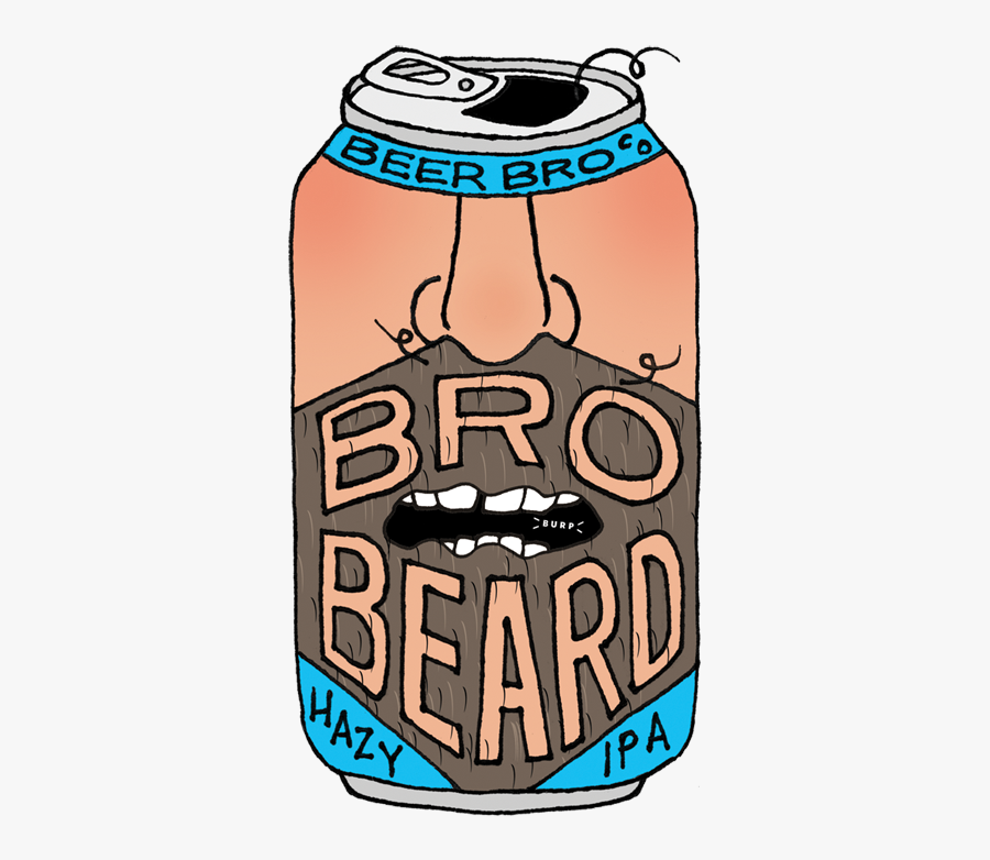 Fakebeer Brobeard - Canned Beer Clip Art Transparent, Transparent Clipart