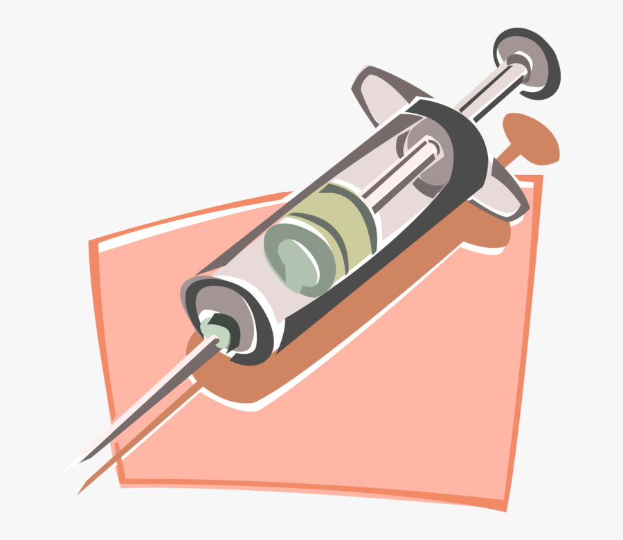 Vector Illustration Of Medical Vaccination Hypodermic - Techniques Of Drug Administration, Transparent Clipart