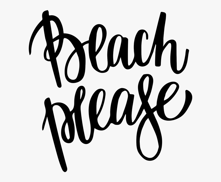 Beach Text Png Transparent, Transparent Clipart