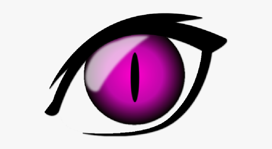 #eye #iris #anime #cartoon #cateye #pink #pinkeye #black - Anime Orange Eyes Png, Transparent Clipart