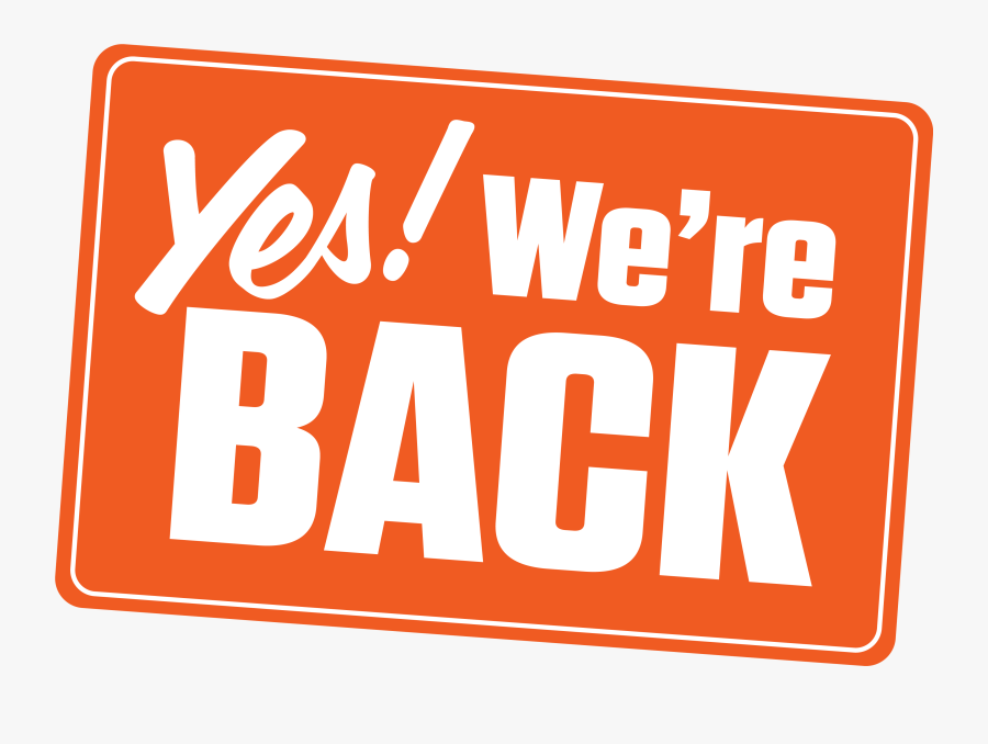 News Clipart Extra Work - Were Back, Transparent Clipart