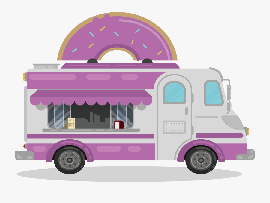 Pink Cartoon Fast Car - Fast Food, Transparent Clipart