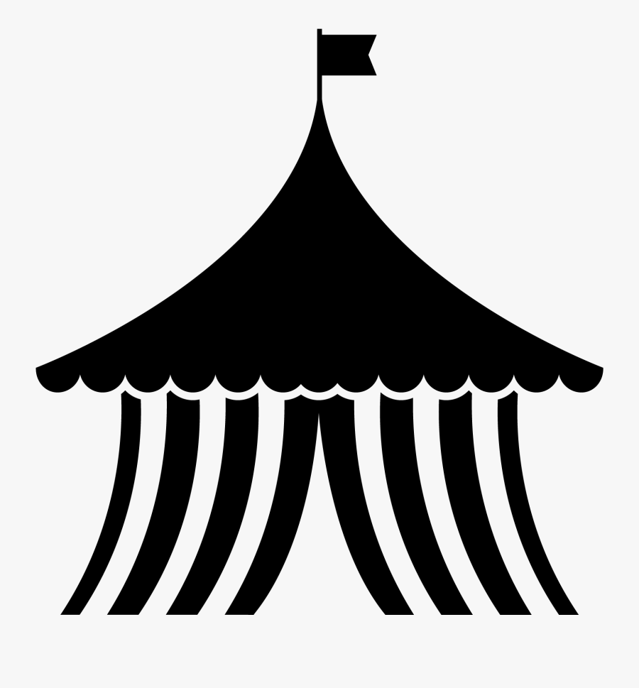 Circus Tent Clipart Black And White, Transparent Clipart