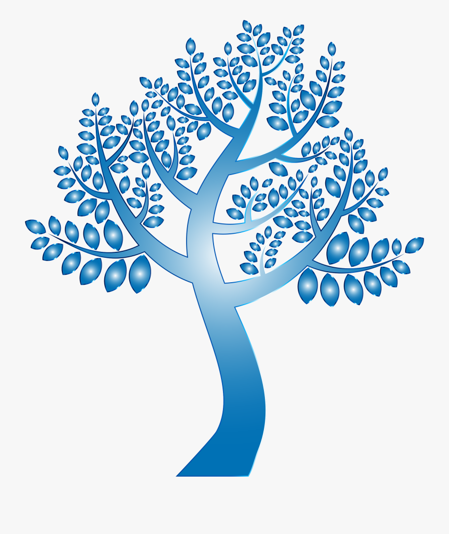 Simple Prismatic Tree 9 Without Background Clip Arts - Neem Tree Images Drawing, Transparent Clipart