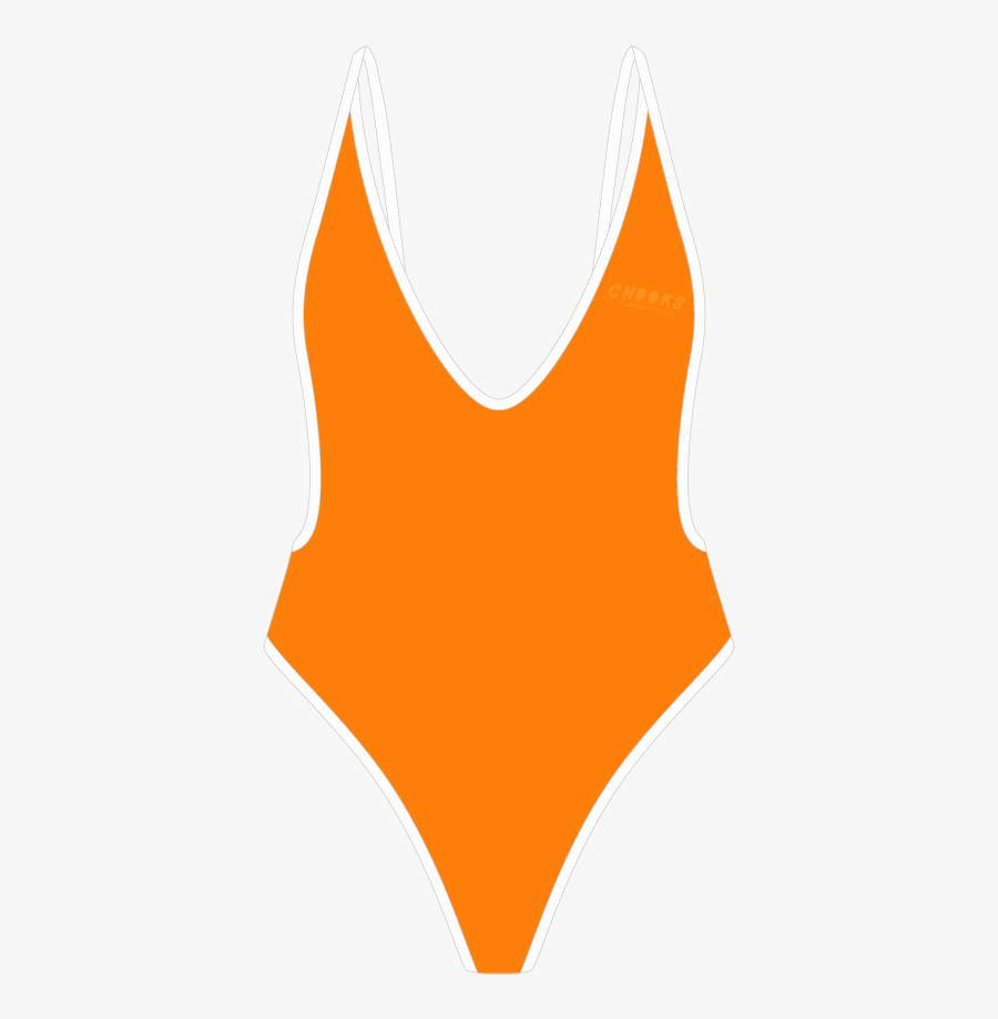 Cruise Orange Retro One-piece - Illustration, Transparent Clipart