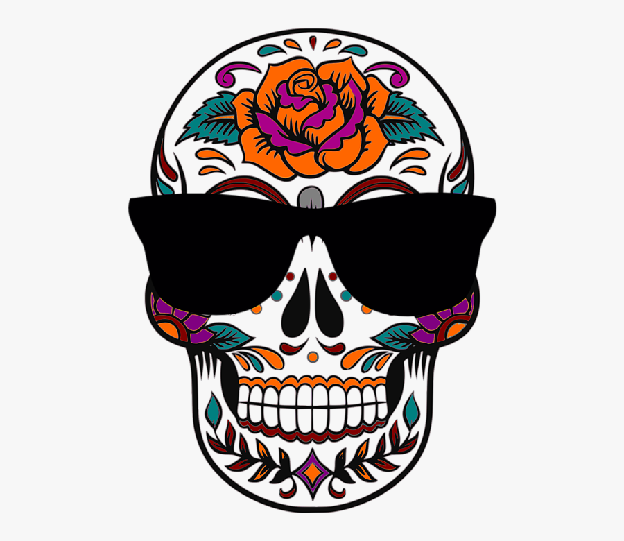 Dia De Los Muertos Skull Png, Transparent Clipart