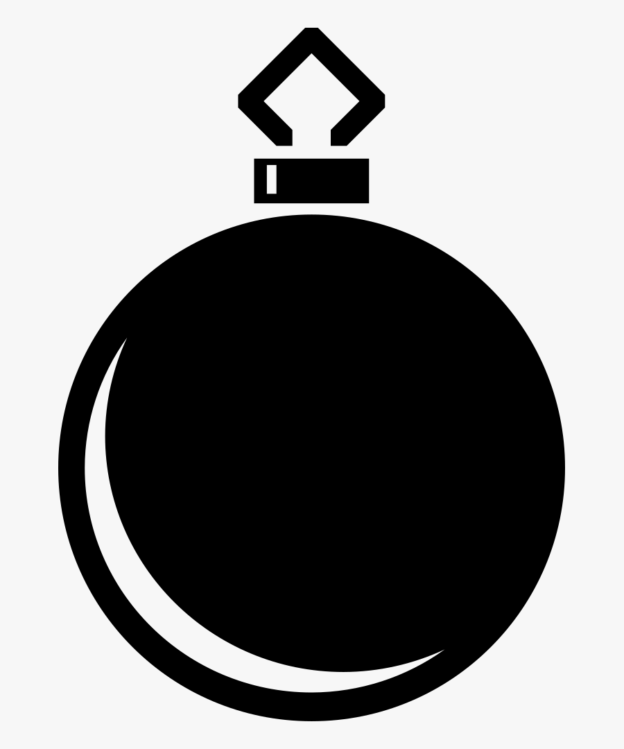 Simple Tree Bauble Silhouette, Transparent Clipart